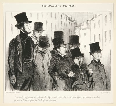 Passeio higiénico de Honoré Daumier