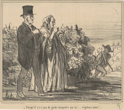 Como não há guarda rural... de Honoré Daumier