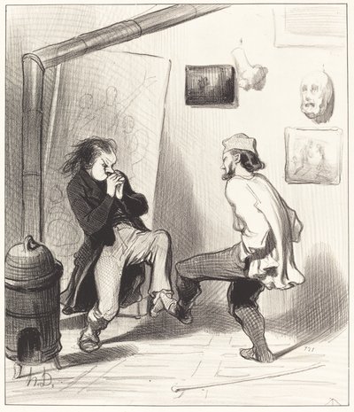 Quando queimamos seu último cavalete! de Honoré Daumier