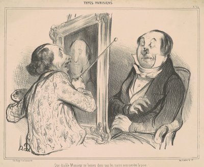 Que diabo senhor não se mexe... de Honoré Daumier