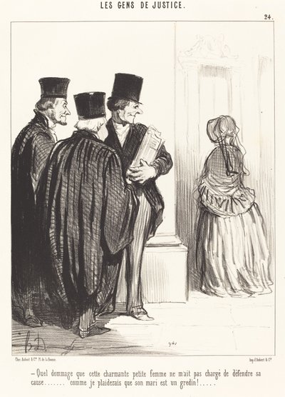 Que pena que esta adorável... mulher... de Honoré Daumier