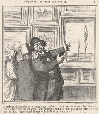 Que sociedade bastarda e corrupta... de Honoré Daumier