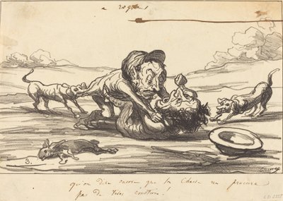 Diga-se que a caça... de Honoré Daumier