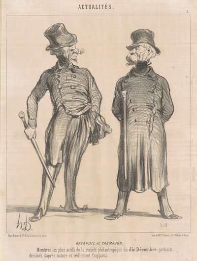 Ratapoil et Casmajou de Honoré Daumier