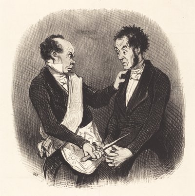 Recepção de um maçom de Honoré Daumier