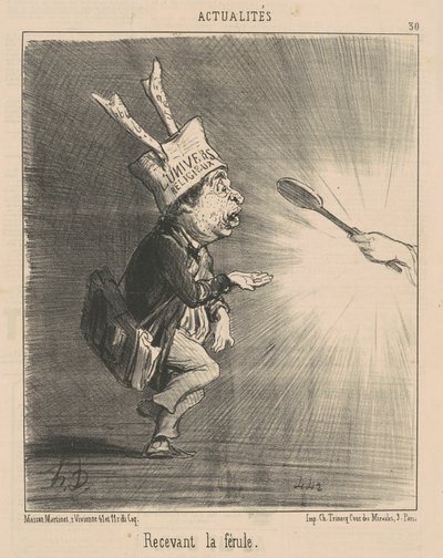 Recebendo o ferrolho de Honoré Daumier