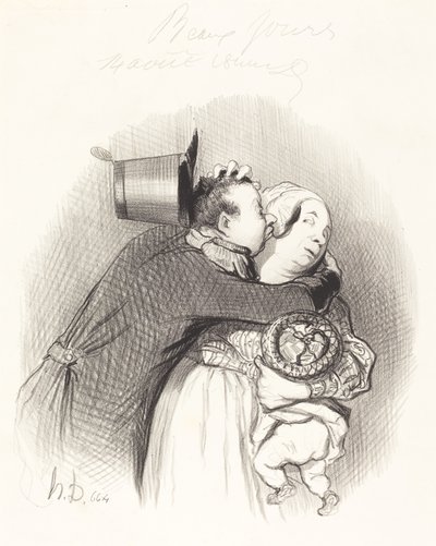 Reunião do país de Honoré Daumier