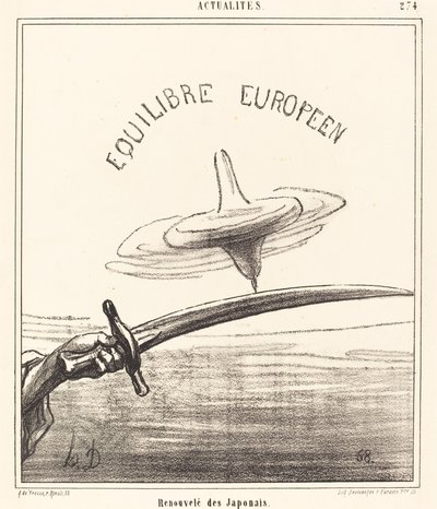 Renovado dos japoneses de Honoré Daumier