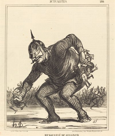 Renouvele de Gulliver de Honoré Daumier