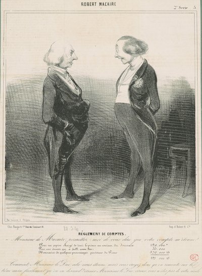 Acerto de contas de Honoré Daumier