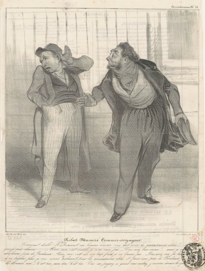 Robert Macaire agente de viagens de Honoré Daumier