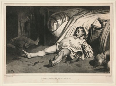 Rue Transnonain, 15 de abril de 1834, publicado em La Association Mensuelle de Honoré Daumier