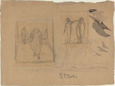 Cena em um Palácio da Justiça de Honoré Daumier