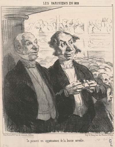 Se posant en appréciateur de Honoré Daumier