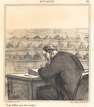 Se eu não fosse reeleito! de Honoré Daumier