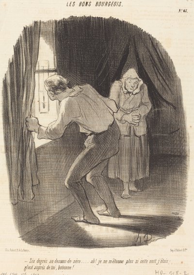 Seis graus abaixo de zero... de Honoré Daumier