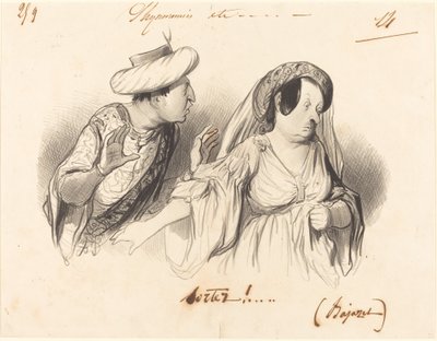 Saia!... (Bajazet) de Honoré Daumier