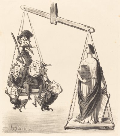 Sufrágio universal de Honoré Daumier