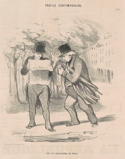 Nas avenidas de Paris de Honoré Daumier