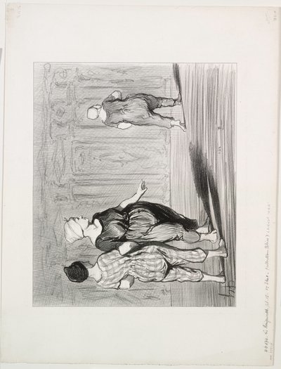 The Bathers, chapa 15: É ela de novo, uma moda bonita, Madame Coquardeau !, 1847. de Honoré Daumier