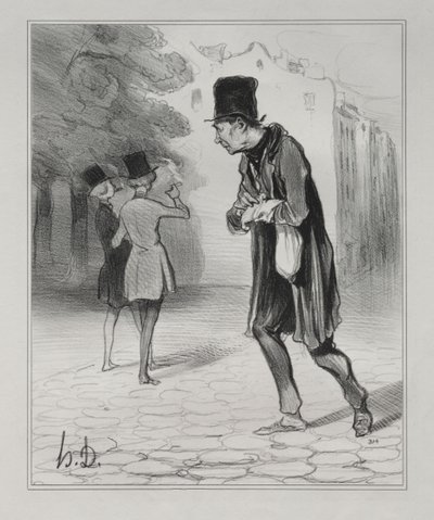 O colecionador de pontas de charuto de Honoré Daumier