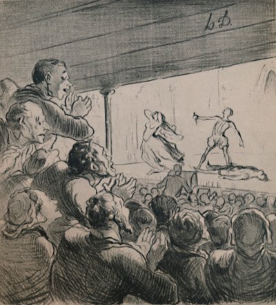 O Drama, c.1860s, 1946. de Honoré Daumier
