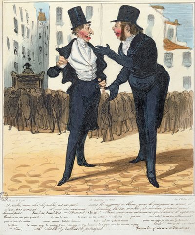 Os médicos homeopatas, de "La Caricature", 1837 de Honoré Daumier