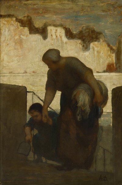 Lavanderia, ca 1863 de Honoré Daumier