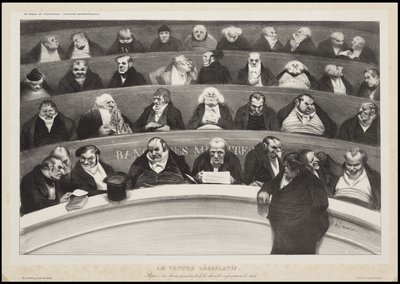 A Barriga Legislativa, 1834 de Honoré Daumier