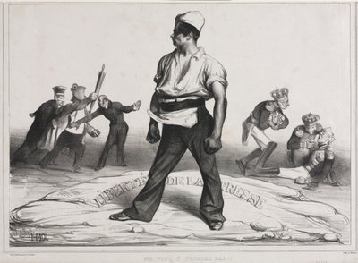 A Associação Mensal (ilustração 20): Não se meta nisso! de Honoré Daumier