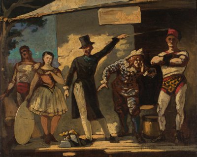 Os Saltimbanques, Entre 1860 e 1865 . de Honoré Daumier