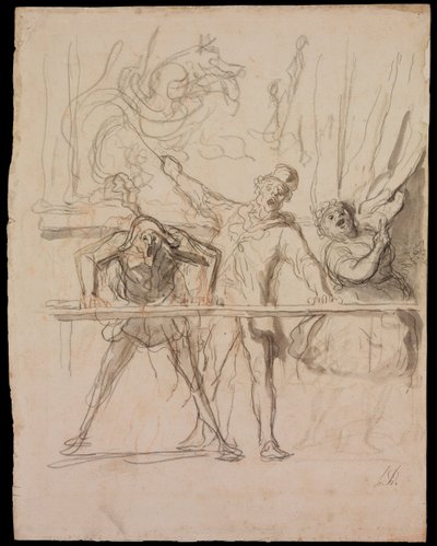The Side-Show de Honoré Daumier