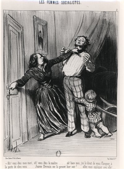 As mulheres socialistas, 1849 de Honoré Daumier