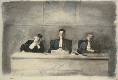 Os Três Juízes, 1858-60 de Honoré Daumier