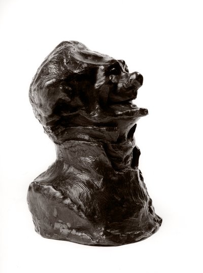 Os bustos carregados das "Celebridades do Meio Direito" "Caricatura de Charles Philipon (Philippon), diretor da "Caricatura" e do "Charivari". Jornalista. The laughter edente". Escultura de Honore Daumier (1808-1879) Século XIX Dim i de Honoré Daumier
