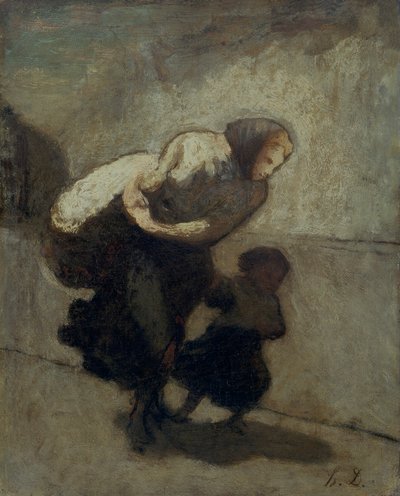 "O pesado fardo", 1828-1879 de Honoré Daumier