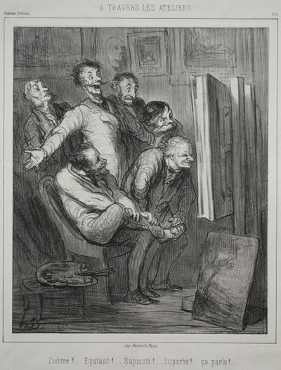 Através dos estúdios, 1862. de Honoré Daumier
