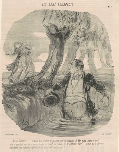 Ei Dorothée... Aqui é onde eu fui conduzido... de Honoré Daumier