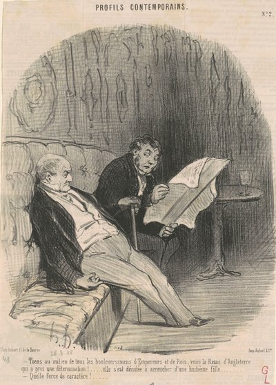 Fique no meio de... convulsões... de Honoré Daumier