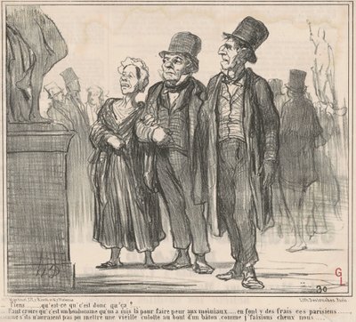 Aqui... então o que é isso? ... de Honoré Daumier