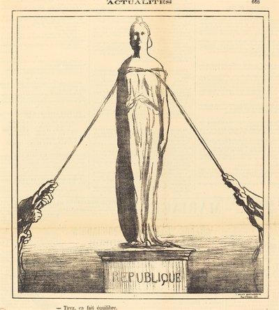 Atire, ele equilibra de Honoré Daumier