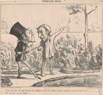 Não se importe, aqui está um pequeno... de Honoré Daumier