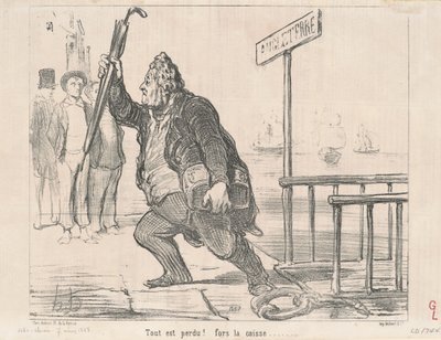 Tudo está perdido! Para o checkout de Honoré Daumier