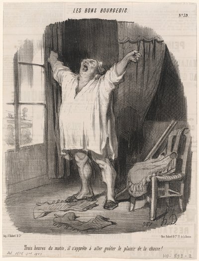 Três horas da manhã... de Honoré Daumier