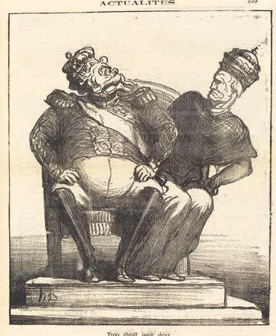 Muito estreito para dois de Honoré Daumier