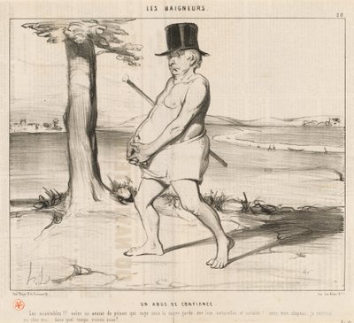 Um abuso de confiança de Honoré Daumier