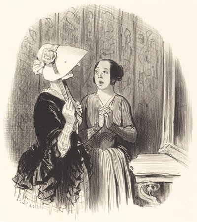 Um chapéu de Pamela de Honoré Daumier