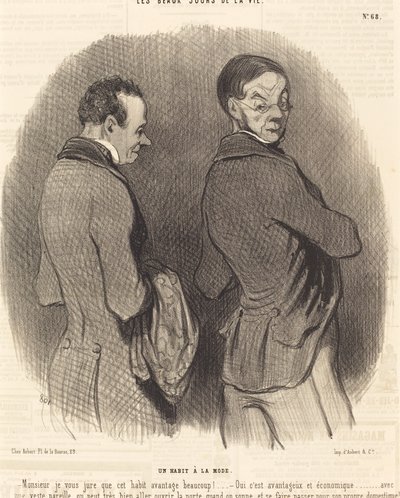 Uma roupa da moda de Honoré Daumier