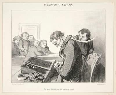Um jovem para quem nada de Honoré Daumier