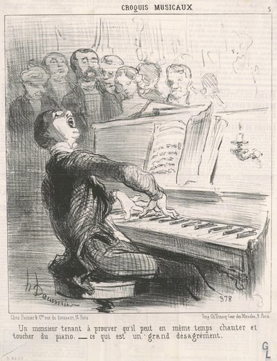 Um cavalheiro que quer provar que pode... de Honoré Daumier